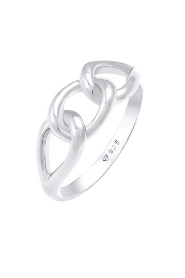 ELLI Ring Knoten Symbol Chain Look 925 Silber Silber