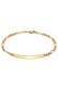 Armband ID Platte Figaro 925 Silber gold