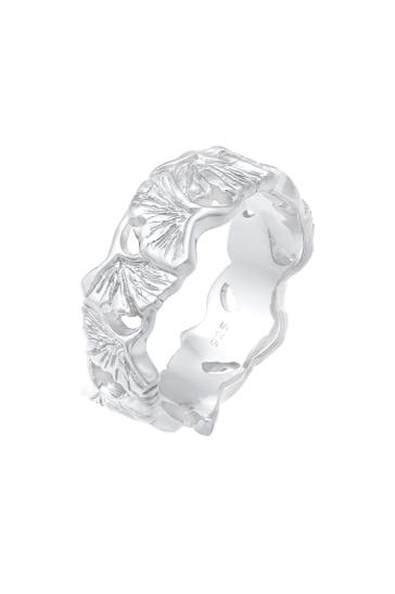 ELLI Ring Ginkgo Blätter Trend Cool Glück 925 Silber Silber
