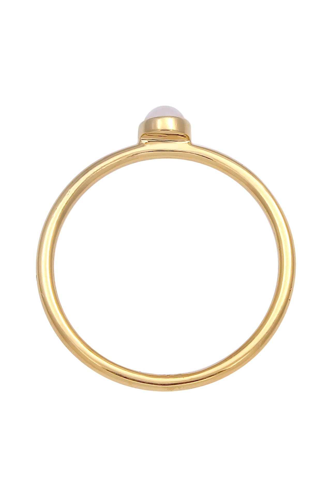 ELLI Ring Rosenquarz Edelstein Stabelring 925er Silber Gold, Bild 1