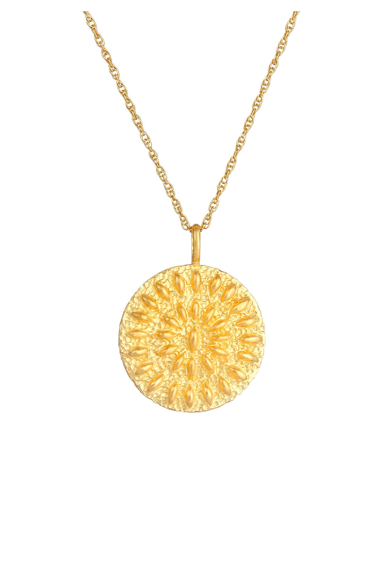 ELLI Kette Coin Plättchen Mosaik Design 925 Silber Gold, Bild 1