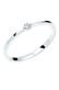 Ring Diamant Weiß Brillantschliff (0.015 ct) 925 Sterling Silber Weiß
