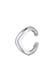 Ohrringe Earcuff Single Ohrklemme Wellen Design 925 Silber Silber