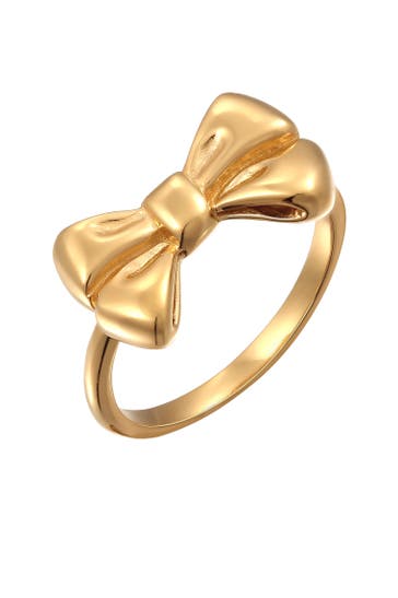 ELLI Ring Schleife 925 Sterling Silber Gold