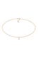 Kette Choker Solitär synthetische Opal Klassik 925 Silber Gold