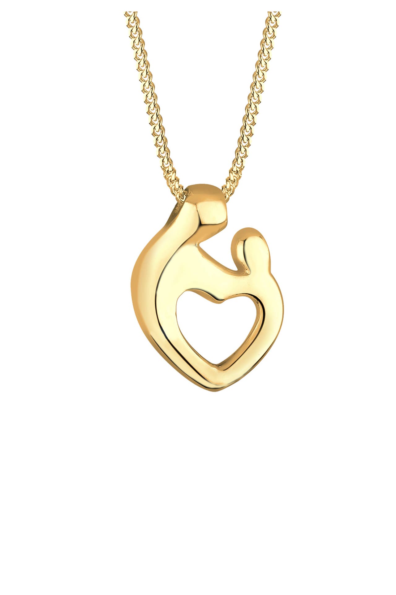 ELLI Kette Mutter & Kind Herz Schmuck Geschenk 925 Silber Gold, Bild 1