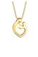 Kette Mutter & Kind Herz Schmuck Geschenk 925 Silber Gold
