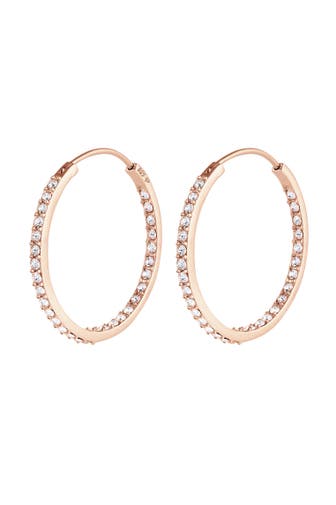 ELLI Ohrringe Creolen mit Kristallen von Swarovski® 925 Silber Weiß