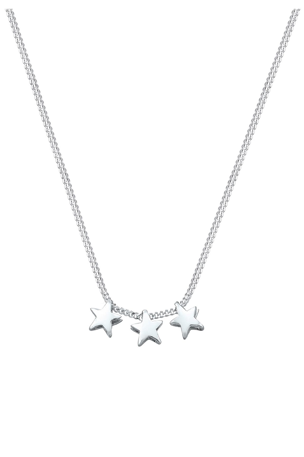 ELLI Kette Stern 925 Sterling Silber Silber, Bild 1