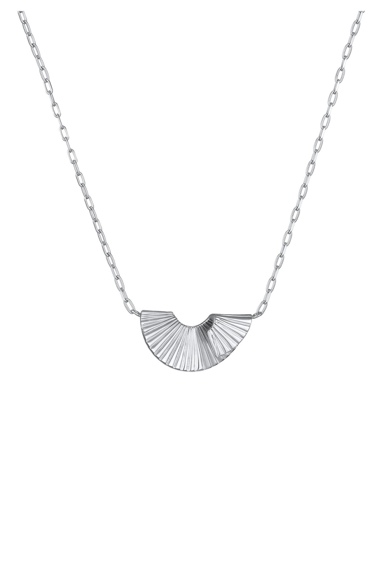 ELLI PREMIUM Kette Anhänger Organische Form Trend 925 Sterling Silber Silber, Bild 1