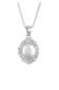 Kette Halskette lang ohne Stein Medaillon 925 Sterling Silber Silber