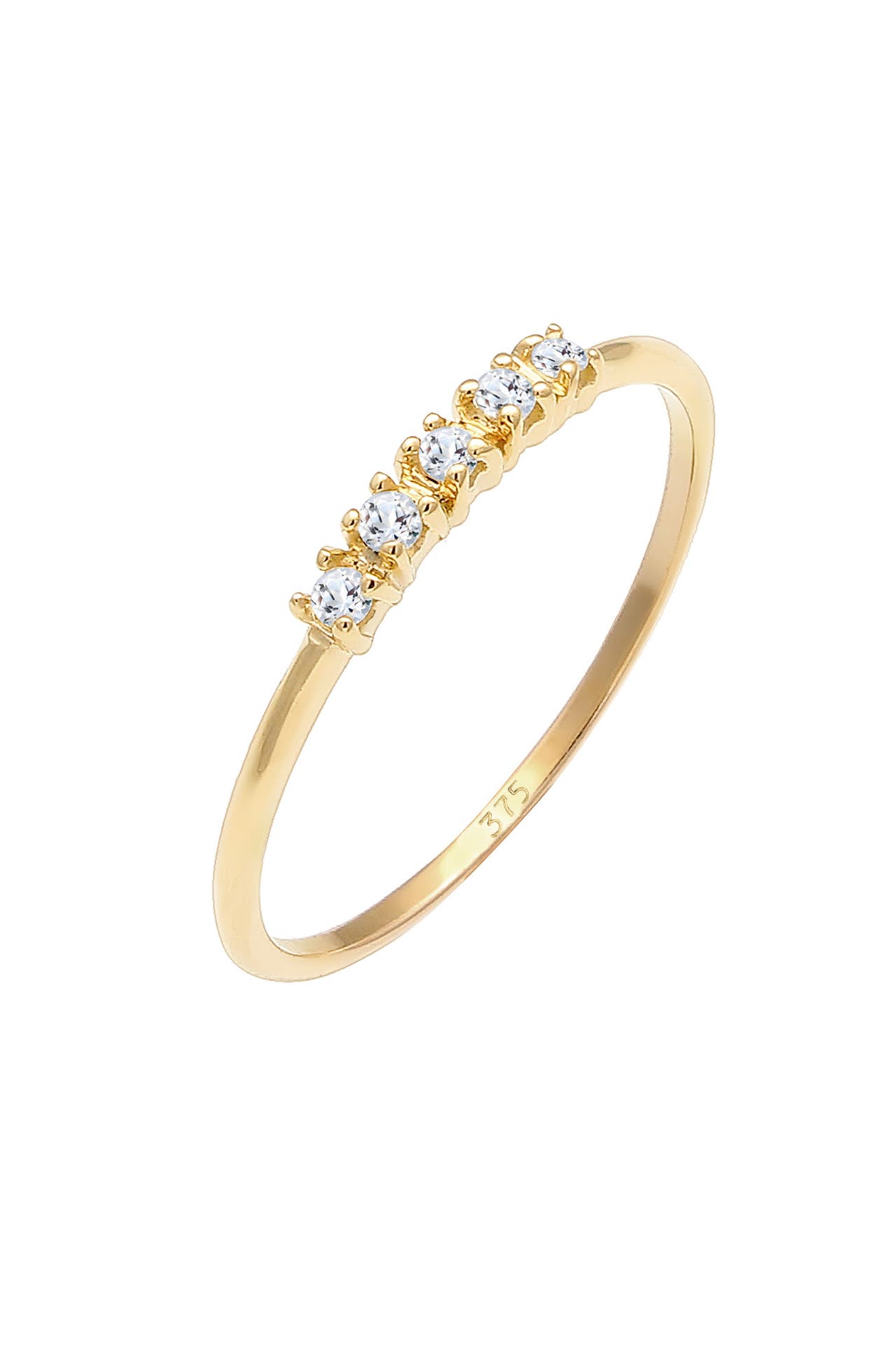 ELLI PREMIUM Ring Topas Edelstein Valentin 375 Gelbgold, Bild 1