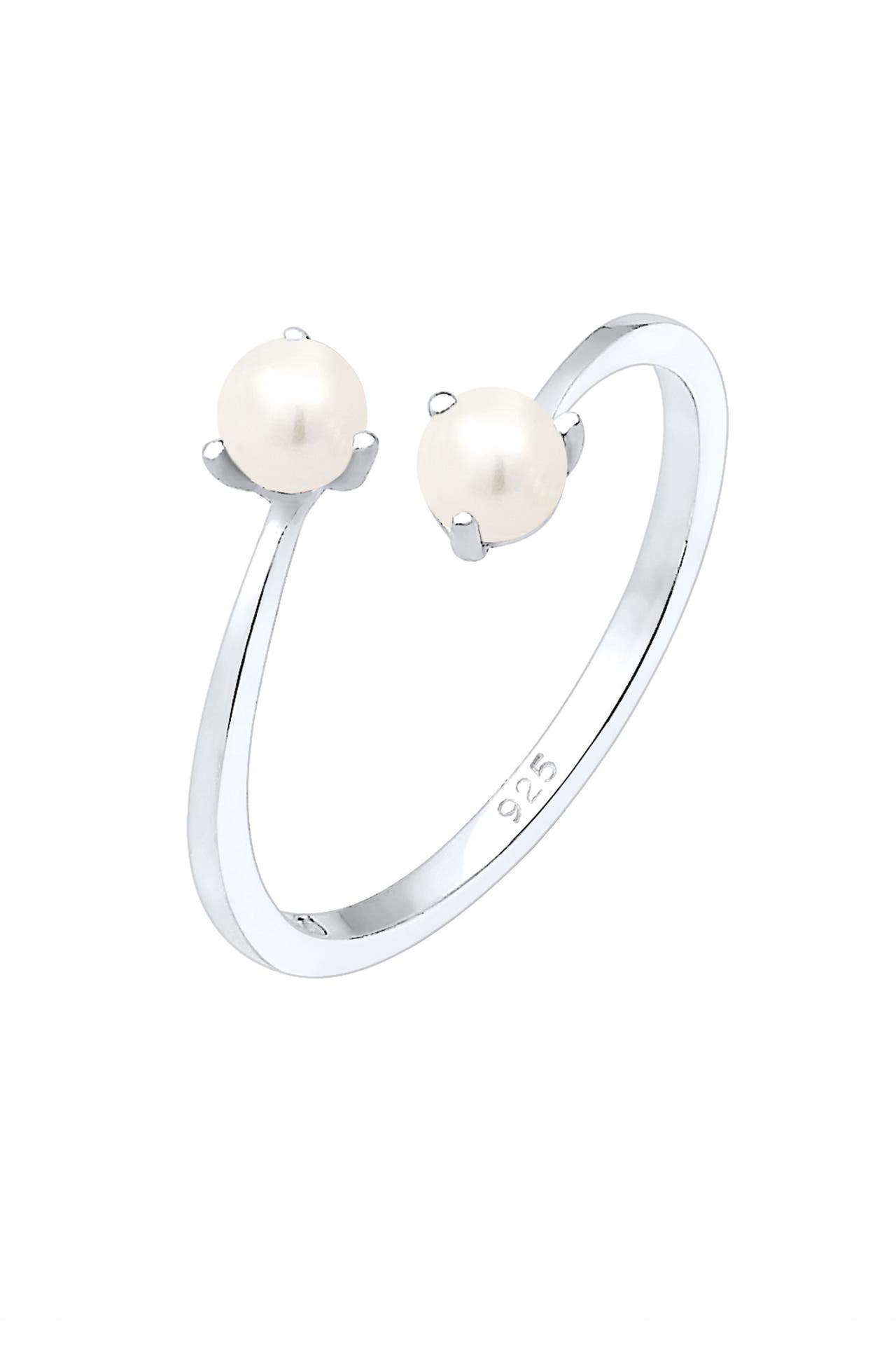 ELLI Ring Süßwasserperle Verstellbar One Size 925 Silber Silber, Bild 1