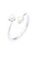 Ring Süßwasserperle Verstellbar One Size 925 Silber Silber