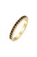 Ring Memoire Bandring Schwarz 925 Silber, mit Kristallen von Swarovski® Gold