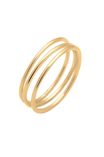 ELLI Ring Wickelring Filigran Trend 925 Silber Gold
