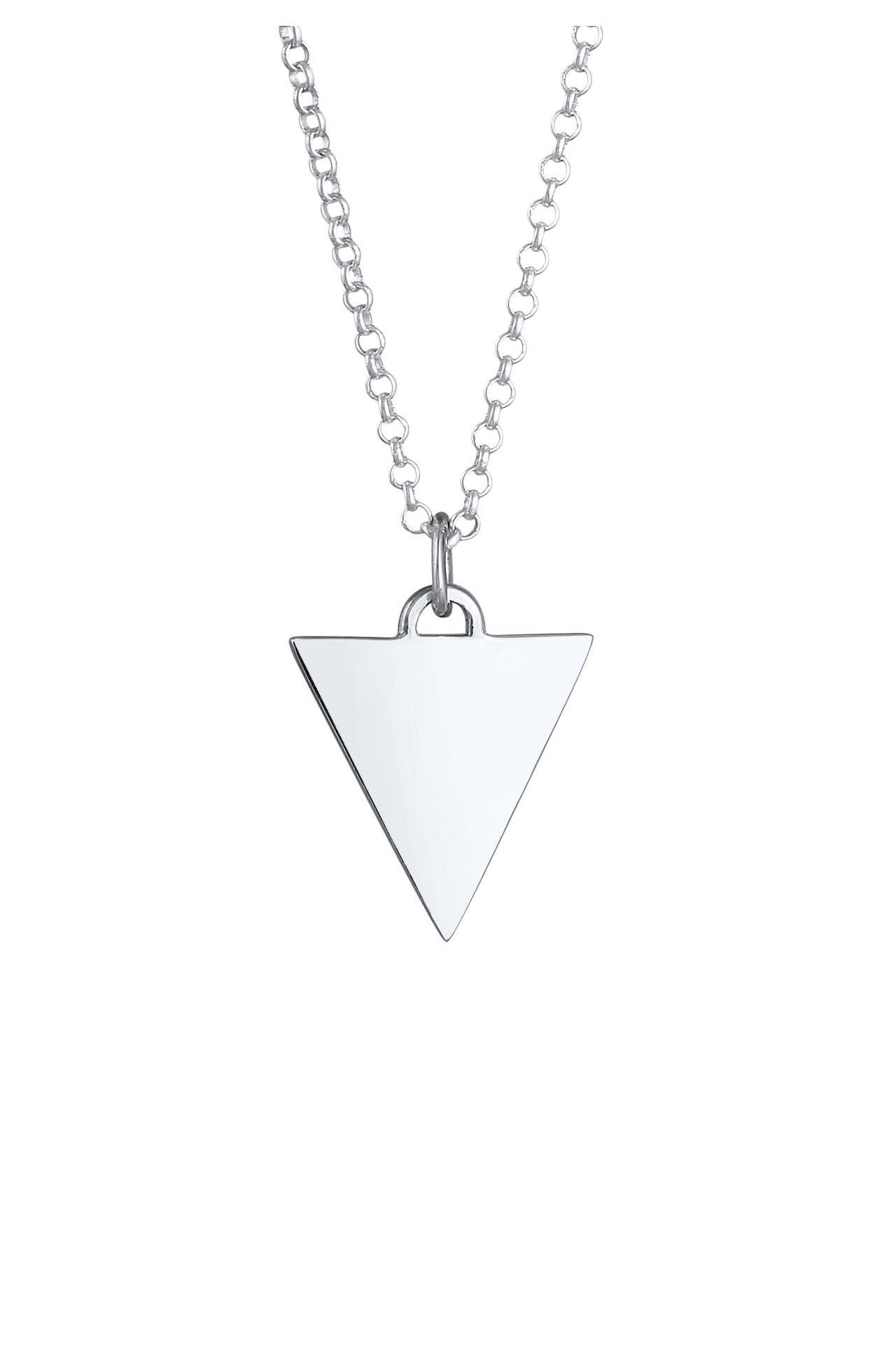 KUZZOI Kette Herren Erbskette Dreieck Modern 925 Silber Silber, Bild 1