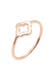Ring Kleeblatt Glücksbringer Luck 925 Sterling Silber Rosegold