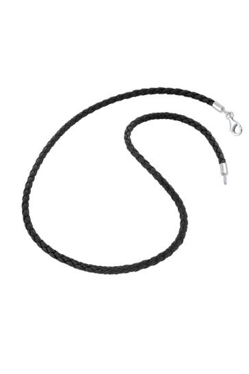 NENALINA Kette Lederhalsband Basic Kette Kombinierbar 925 Silber Silber