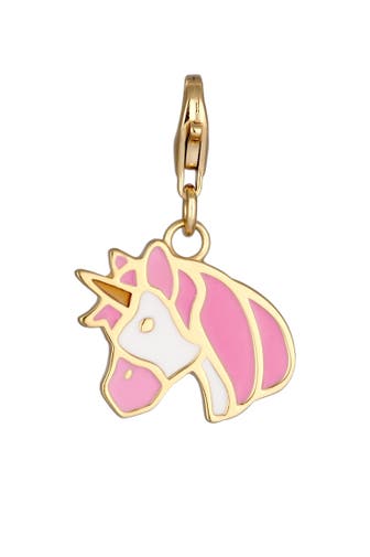 ELLI Charm Anhänger Emoji Einhorn Emaille 925 Sterling Silber