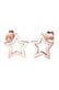 Ohrringe Stern 925 Silber Rosegold