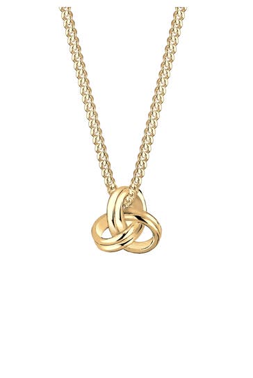 ELLI PREMIUM Kette Knoten 585 Gelbgold Gold