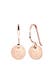 Ohrringe Ohrhänge Plättchen Kreis Matt Schmuck Geschenk 925 Silber Rosegold