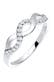 Ring Elli Ring Knoten Wellen Infinity Zirkonia 925 Silber Weiß