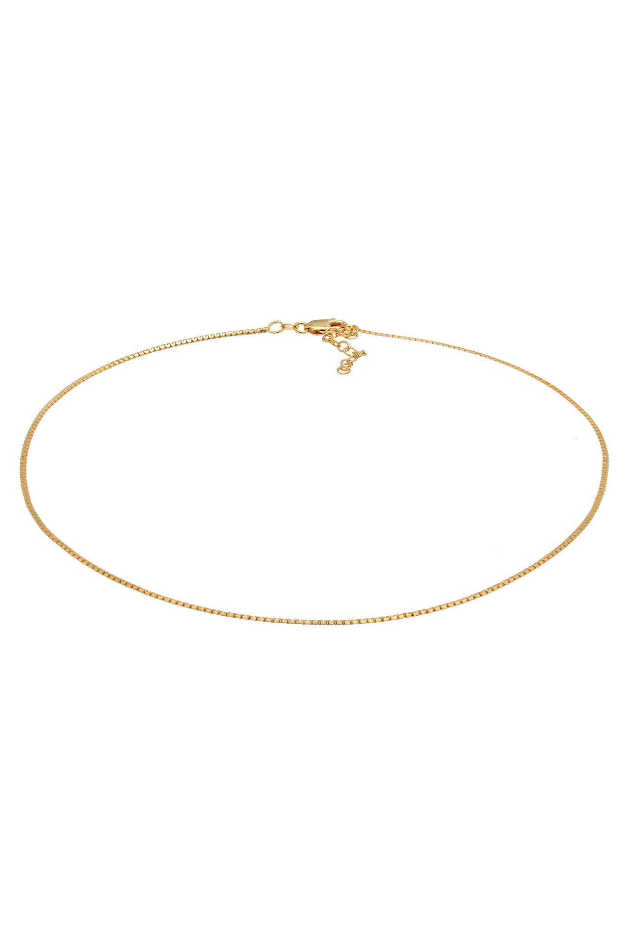 ELLI Kette Choker Venezia Kette Vierkant Basic 925 Silber Gold, Bild 1