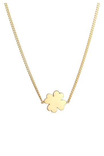 ELLI PREMIUM Kette Kleeblatt Glücksbringer Talisman 585 Gelbgold Gold
