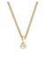 Kette Solitär Diamant Brillantschliff (0.03 ct) 925 Sterling Silber Gold