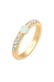 Ring Glas Kristalle Synthetischer Opal 925 Sterling Silber Gold
