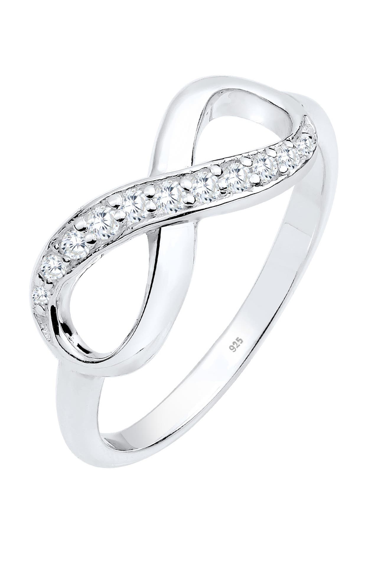 ELLI Ring Zirkonia Weiß Schmuck Geschenk 925 Sterling Silber Weiß, Bild 1