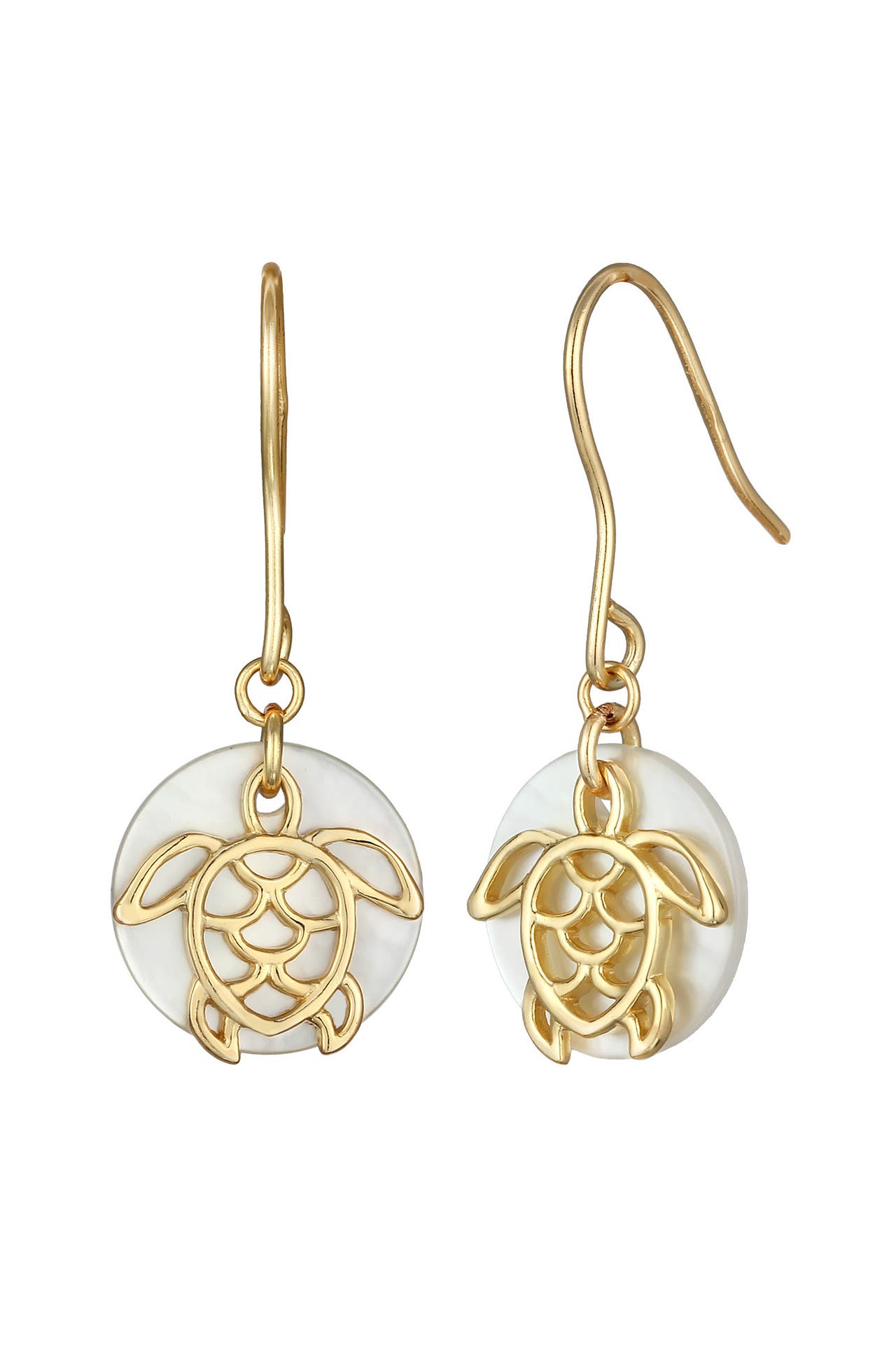 ELLI Ohrringe Ohrhänger Schildkröte Fashion 925 Sterling Silber Gold, Bild 1