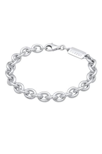 KUZZOI Armband Herren Rundanker Massiv 925 Silber Silber