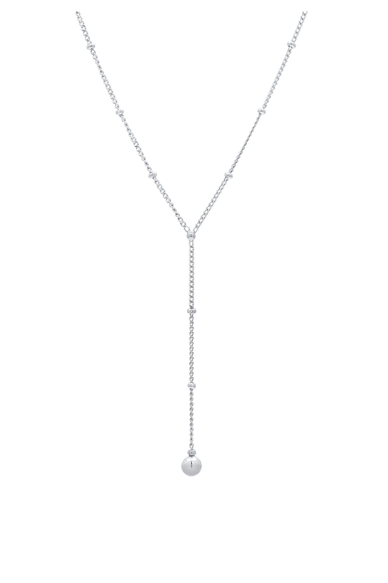 ELLI Kette Choker Y-kette Kugelkette Basic 925 Silber Silber, Bild 1