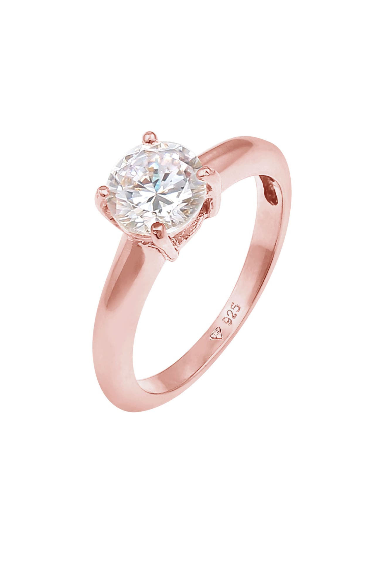 ELLI Ring Solitär Zirkonia 925 Sterling Silber, Bild 1