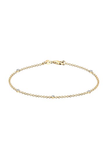 ELLI Armband Eleganz Basic 925 Silber, mit Kristallen von Swarovski® Gold