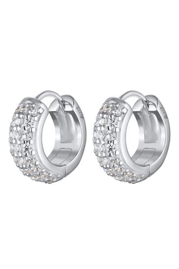 KUZZOI Ohrringe Creolen Zirkonia Funkelnd Elegant 925 Silber