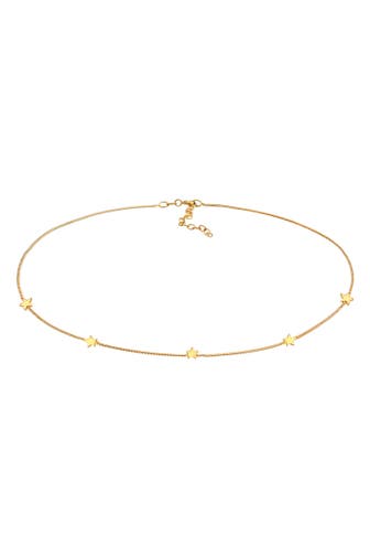ELLI Kette Choker Stern Astro Trend 925 Silber Gold