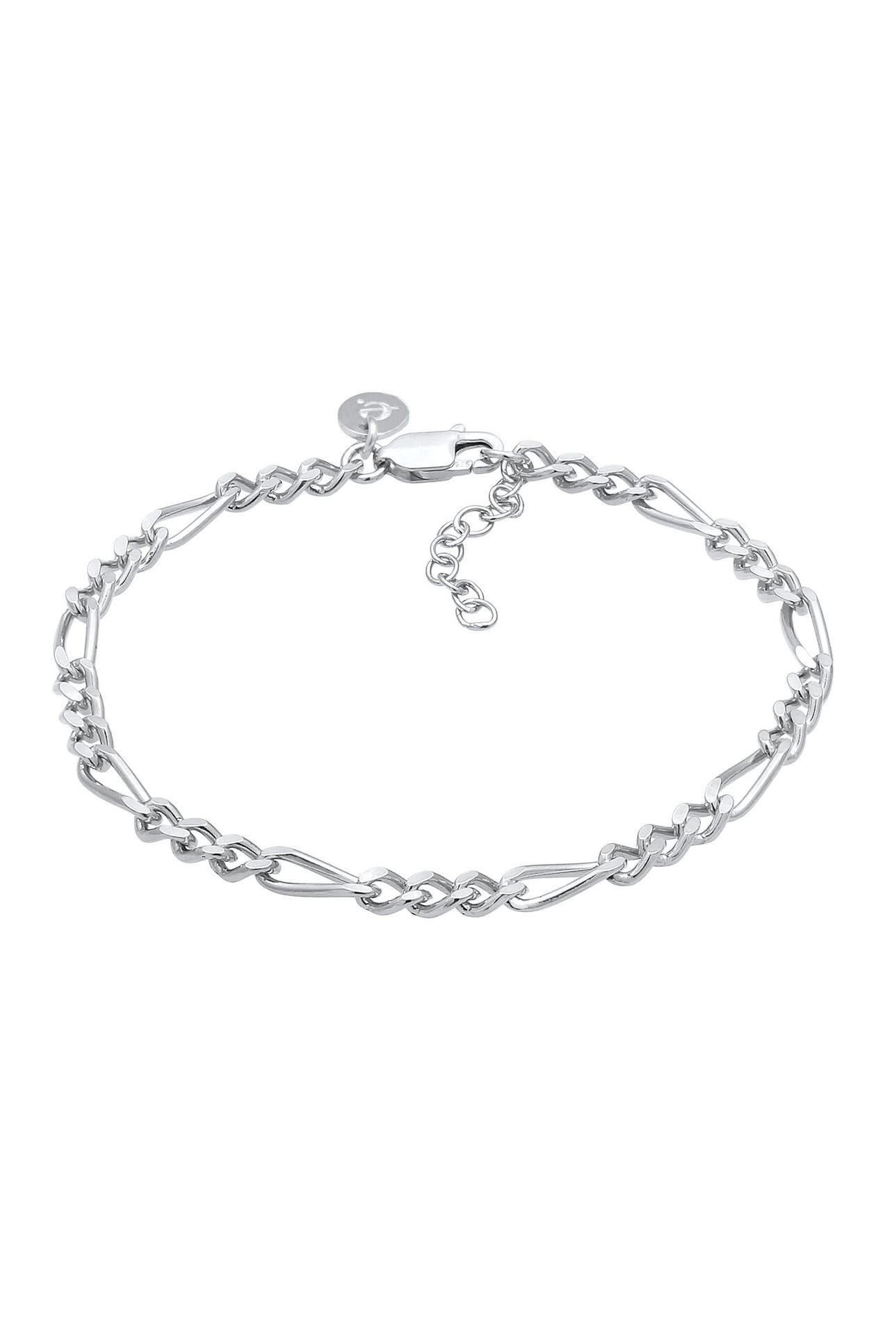 ELLI PREMIUM Armband Figaro Panzer Basic 925er Silber Silber, Bild 1