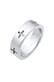 Ring Kreuz Cut Out Bandring Religiös Glaube 925 Silber Silber