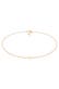 Kette Choker Peace Symbol Frieden 925 Silber Gold