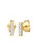 Ohrringe Ohrstecker Rechteck Diamant (0.09 ct) 585 Gelbgold Gold