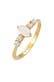 Ring Rosa Quarz Topas Oval Verlobung 925 Silber Gold