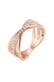 Ring Wickelring Blogger Kristalle 925 Silber Rosegold