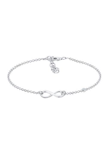 ELLI DIAMONDS Armband Infinity Diamant Weiß (0.015 ct) 925 Sterling Silber Silber