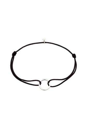 KUZZOI Armband Nylonband Kreis 925 Sterling Silber Silber