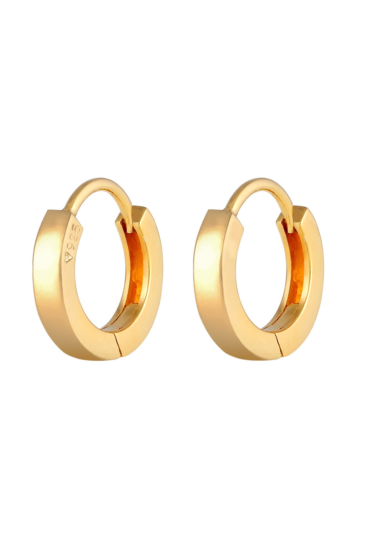 ELLI Ohrringe Creolen Basic Scharnier 925 Silber Gold, Bild 1