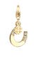 Charm Hufeisen Kleeblatt 925 Silber, mit Kristallen von Swarovski®